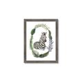 Picture of Palm Wreath Zebra _GroupedProduct_Rectangle_Portrait_Mini_ _GroupedProduct_Rectangle_Portrait_Framed_Matted_