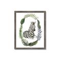 Picture of Palm Wreath Zebra _GroupedProduct_Rectangle_Portrait_Mini_ _GroupedProduct_Rectangle_Portrait_Framed_Matted_