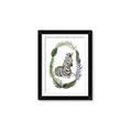 Picture of Palm Wreath Zebra _GroupedProduct_Rectangle_Portrait_Mini_ _GroupedProduct_Rectangle_Portrait_Framed_Matted_