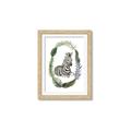 Picture of Palm Wreath Zebra _GroupedProduct_Rectangle_Portrait_Mini_ _GroupedProduct_Rectangle_Portrait_Framed_Matted_