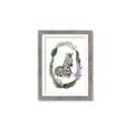 Picture of Palm Wreath Zebra _GroupedProduct_Rectangle_Portrait_Mini_ _GroupedProduct_Rectangle_Portrait_Framed_Matted_