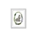 Picture of Palm Wreath Zebra _GroupedProduct_Rectangle_Portrait_Mini_ _GroupedProduct_Rectangle_Portrait_Framed_Matted_