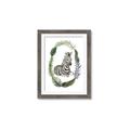 Picture of Palm Wreath Zebra _GroupedProduct_Rectangle_Portrait_Mini_ _GroupedProduct_Rectangle_Portrait_Framed_Matted_