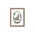 Picture of Palm Wreath Zebra _GroupedProduct_Rectangle_Portrait_Mini_ _GroupedProduct_Rectangle_Portrait_Framed_Matted_