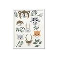 Picture of Safari Heads II (make bkg white) _GroupedProduct_Rectangle_Portrait_Mini_ _GroupedProduct_Rectangle_Portrait_Framed_Matted_