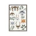 Picture of Safari Heads II (make bkg white) _GroupedProduct_Rectangle_Portrait_Mini_ _GroupedProduct_Rectangle_Portrait_Framed_Matted_