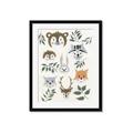 Picture of Safari Heads II (make bkg white) _GroupedProduct_Rectangle_Portrait_Mini_ _GroupedProduct_Rectangle_Portrait_Framed_Matted_