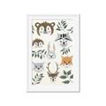 Picture of Safari Heads II (make bkg white) _GroupedProduct_Rectangle_Portrait_Mini_ _GroupedProduct_Rectangle_Portrait_Framed_Matted_