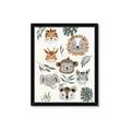Picture of Safari Heads I (make bkg white) _GroupedProduct_Rectangle_Portrait_Mini_ _GroupedProduct_Rectangle_Portrait_Framed_Matted_