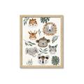 Picture of Safari Heads I (make bkg white) _GroupedProduct_Rectangle_Portrait_Mini_ _GroupedProduct_Rectangle_Portrait_Framed_Matted_