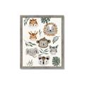 Picture of Safari Heads I (make bkg white) _GroupedProduct_Rectangle_Portrait_Mini_ _GroupedProduct_Rectangle_Portrait_Framed_Matted_