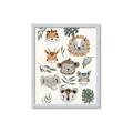 Picture of Safari Heads I (make bkg white) _GroupedProduct_Rectangle_Portrait_Mini_ _GroupedProduct_Rectangle_Portrait_Framed_Matted_