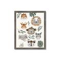 Picture of Safari Heads I (make bkg white) _GroupedProduct_Rectangle_Portrait_Mini_ _GroupedProduct_Rectangle_Portrait_Framed_Matted_