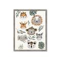 Picture of Safari Heads I (make bkg white) _GroupedProduct_Rectangle_Portrait_Mini_ _GroupedProduct_Rectangle_Portrait_Framed_Matted_
