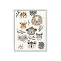 Picture of Safari Heads I (make bkg white) _GroupedProduct_Rectangle_Portrait_Mini_ _GroupedProduct_Rectangle_Portrait_Framed_Matted_