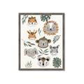 Picture of Safari Heads I (make bkg white) _GroupedProduct_Rectangle_Portrait_Mini_ _GroupedProduct_Rectangle_Portrait_Framed_Matted_