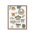Picture of Safari Heads I (make bkg white) _GroupedProduct_Rectangle_Portrait_Mini_ _GroupedProduct_Rectangle_Portrait_Framed_Matted_