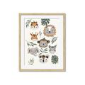 Picture of Safari Heads I (make bkg white) _GroupedProduct_Rectangle_Portrait_Mini_ _GroupedProduct_Rectangle_Portrait_Framed_Matted_