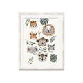 Picture of Safari Heads I (make bkg white) _GroupedProduct_Rectangle_Portrait_Mini_ _GroupedProduct_Rectangle_Portrait_Framed_Matted_