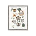 Picture of Safari Heads I (make bkg white) _GroupedProduct_Rectangle_Portrait_Mini_ _GroupedProduct_Rectangle_Portrait_Framed_Matted_