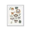 Picture of Safari Heads I (make bkg white) _GroupedProduct_Rectangle_Portrait_Mini_ _GroupedProduct_Rectangle_Portrait_Framed_Matted_