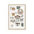 Picture of Safari Heads I (make bkg white) _GroupedProduct_Rectangle_Portrait_Mini_ _GroupedProduct_Rectangle_Portrait_Framed_Matted_
