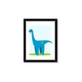 Picture of Blue  Brachiosaurus _GroupedProduct_Rectangle_Portrait_Mini_ _GroupedProduct_Rectangle_Portrait_Framed_Matted_