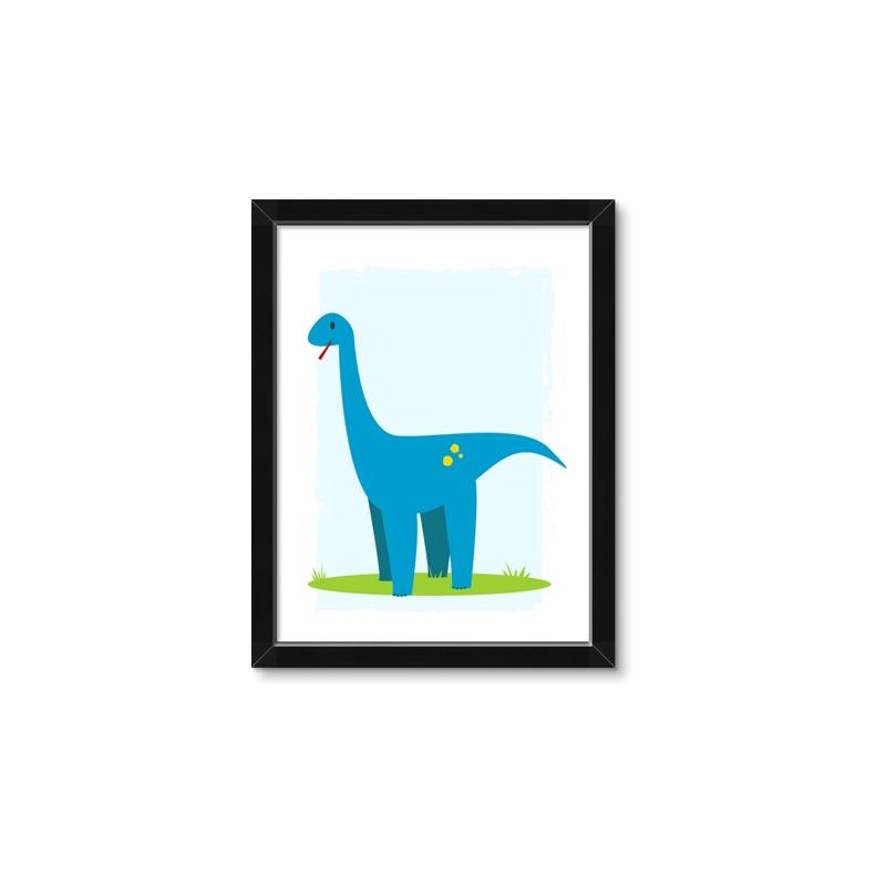 Picture of Blue  Brachiosaurus _GroupedProduct_Rectangle_Portrait_Mini_ _GroupedProduct_Rectangle_Portrait_Framed_Matted_