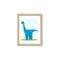 Picture of Blue  Brachiosaurus _GroupedProduct_Rectangle_Portrait_Mini_ _GroupedProduct_Rectangle_Portrait_Framed_Matted_