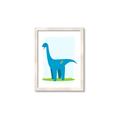 Picture of Blue  Brachiosaurus _GroupedProduct_Rectangle_Portrait_Mini_ _GroupedProduct_Rectangle_Portrait_Framed_Matted_