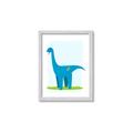 Picture of Blue  Brachiosaurus _GroupedProduct_Rectangle_Portrait_Mini_ _GroupedProduct_Rectangle_Portrait_Framed_Matted_
