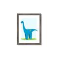 Picture of Blue  Brachiosaurus _GroupedProduct_Rectangle_Portrait_Mini_ _GroupedProduct_Rectangle_Portrait_Framed_Matted_