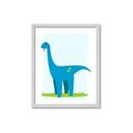 Picture of Blue  Brachiosaurus _GroupedProduct_Rectangle_Portrait_Mini_ _GroupedProduct_Rectangle_Portrait_Framed_Matted_