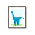 Picture of Blue  Brachiosaurus _GroupedProduct_Rectangle_Portrait_Mini_ _GroupedProduct_Rectangle_Portrait_Framed_Matted_
