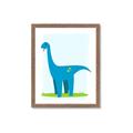 Picture of Blue  Brachiosaurus _GroupedProduct_Rectangle_Portrait_Mini_ _GroupedProduct_Rectangle_Portrait_Framed_Matted_