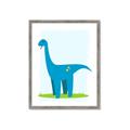 Picture of Blue  Brachiosaurus _GroupedProduct_Rectangle_Portrait_Mini_ _GroupedProduct_Rectangle_Portrait_Framed_Matted_