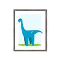 Picture of Blue  Brachiosaurus _GroupedProduct_Rectangle_Portrait_Mini_ _GroupedProduct_Rectangle_Portrait_Framed_Matted_