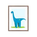 Picture of Blue  Brachiosaurus _GroupedProduct_Rectangle_Portrait_Mini_ _GroupedProduct_Rectangle_Portrait_Framed_Matted_