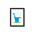 Picture of Blue  Brachiosaurus _GroupedProduct_Rectangle_Portrait_Mini_ _GroupedProduct_Rectangle_Portrait_Framed_Matted_