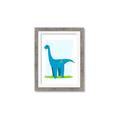 Picture of Blue  Brachiosaurus _GroupedProduct_Rectangle_Portrait_Mini_ _GroupedProduct_Rectangle_Portrait_Framed_Matted_