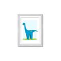 Picture of Blue  Brachiosaurus _GroupedProduct_Rectangle_Portrait_Mini_ _GroupedProduct_Rectangle_Portrait_Framed_Matted_
