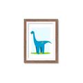 Picture of Blue  Brachiosaurus _GroupedProduct_Rectangle_Portrait_Mini_ _GroupedProduct_Rectangle_Portrait_Framed_Matted_