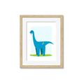Picture of Blue  Brachiosaurus _GroupedProduct_Rectangle_Portrait_Mini_ _GroupedProduct_Rectangle_Portrait_Framed_Matted_