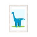 Picture of Blue  Brachiosaurus _GroupedProduct_Rectangle_Portrait_Mini_ _GroupedProduct_Rectangle_Portrait_Framed_Matted_