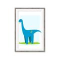 Picture of Blue  Brachiosaurus _GroupedProduct_Rectangle_Portrait_Mini_ _GroupedProduct_Rectangle_Portrait_Framed_Matted_