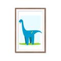Picture of Blue  Brachiosaurus _GroupedProduct_Rectangle_Portrait_Mini_ _GroupedProduct_Rectangle_Portrait_Framed_Matted_