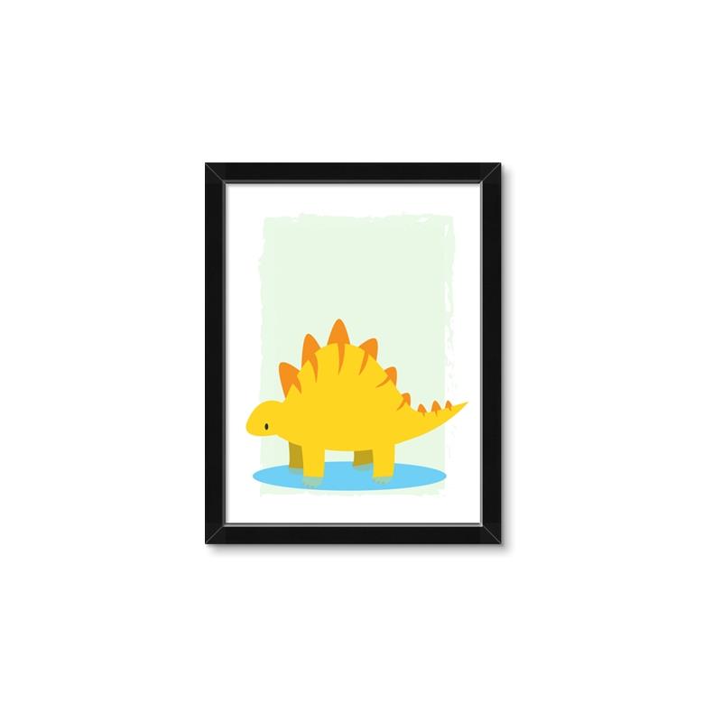 Picture of Yellow Stegosaurus _GroupedProduct_Rectangle_Portrait_Mini_ _GroupedProduct_Rectangle_Portrait_Framed_Matted_