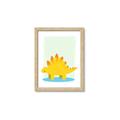 Picture of Yellow Stegosaurus _GroupedProduct_Rectangle_Portrait_Mini_ _GroupedProduct_Rectangle_Portrait_Framed_Matted_