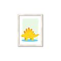 Picture of Yellow Stegosaurus _GroupedProduct_Rectangle_Portrait_Mini_ _GroupedProduct_Rectangle_Portrait_Framed_Matted_