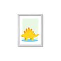 Picture of Yellow Stegosaurus _GroupedProduct_Rectangle_Portrait_Mini_ _GroupedProduct_Rectangle_Portrait_Framed_Matted_